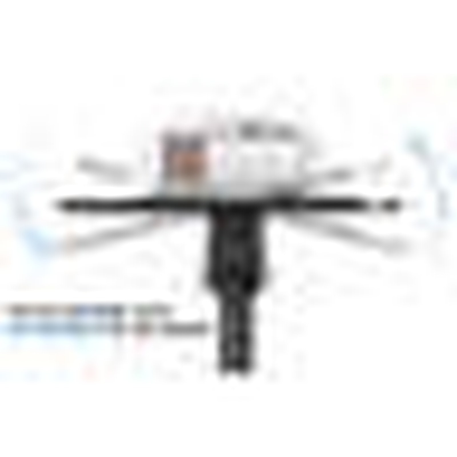Mount-It! Mobile Projector & Laptop Stand with 2 Shelves