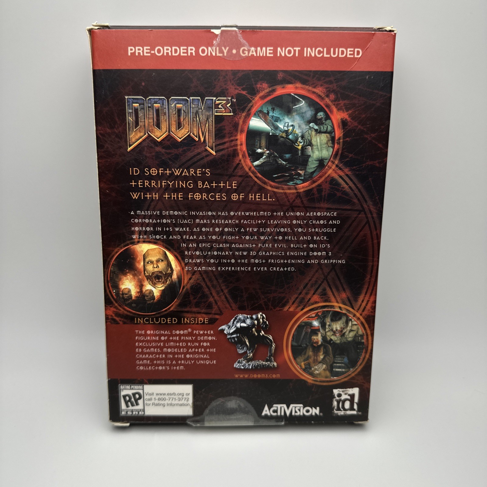 Doom 3 Pre-Order Box Only for PC (No Game or Extras)