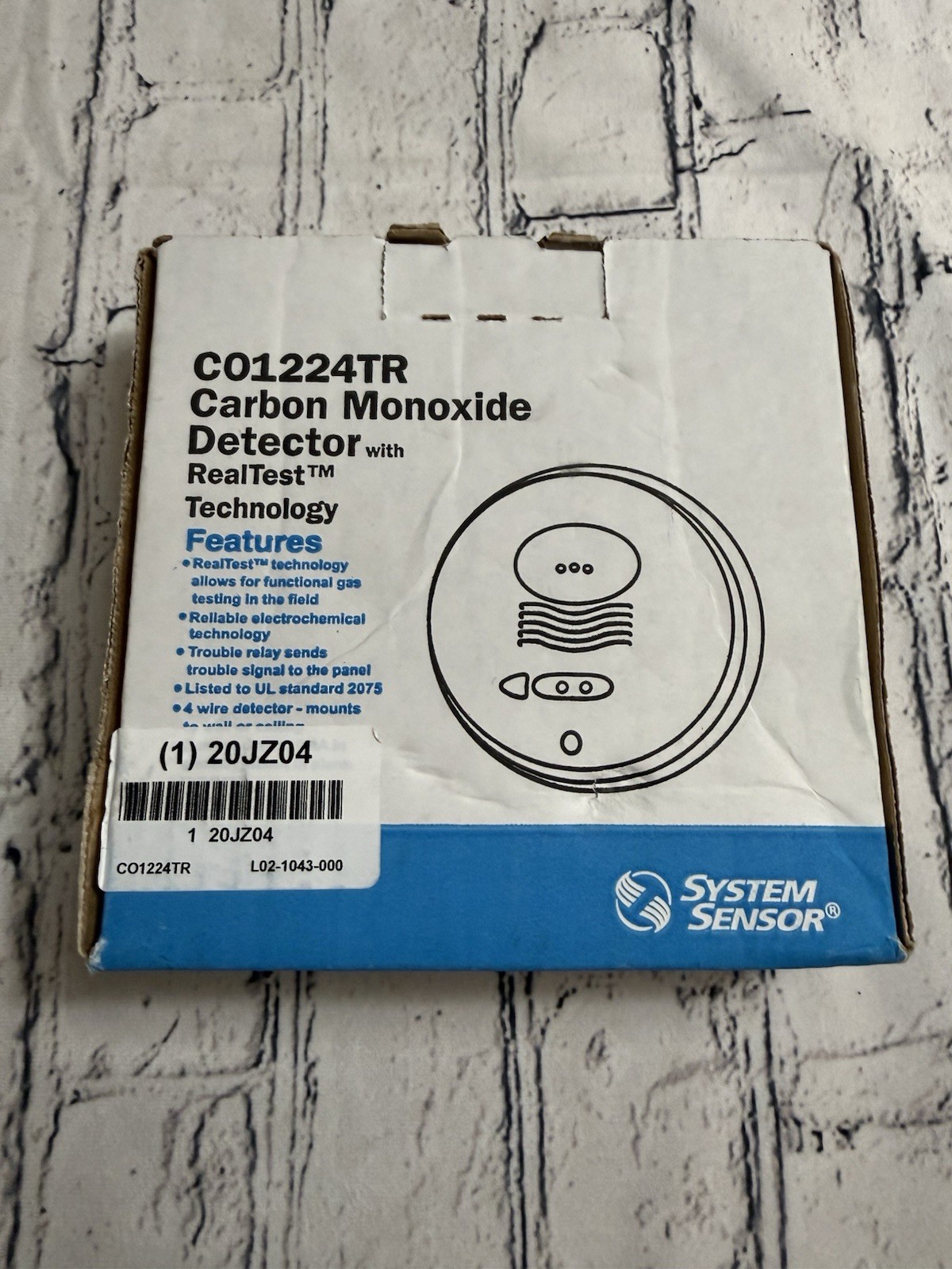 System Sensor CO1224TR Round, 12/24V, System-Monitored Carbon Monoxide Detector