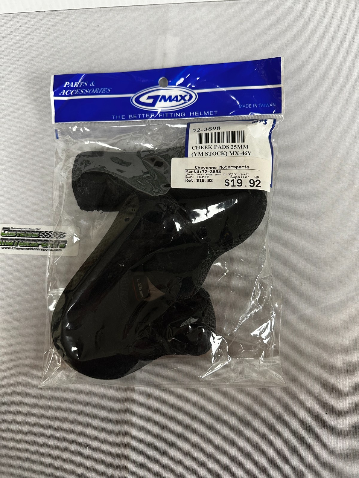 GMax Cheek Pad Insert Youth #72-3899, #72-3898
