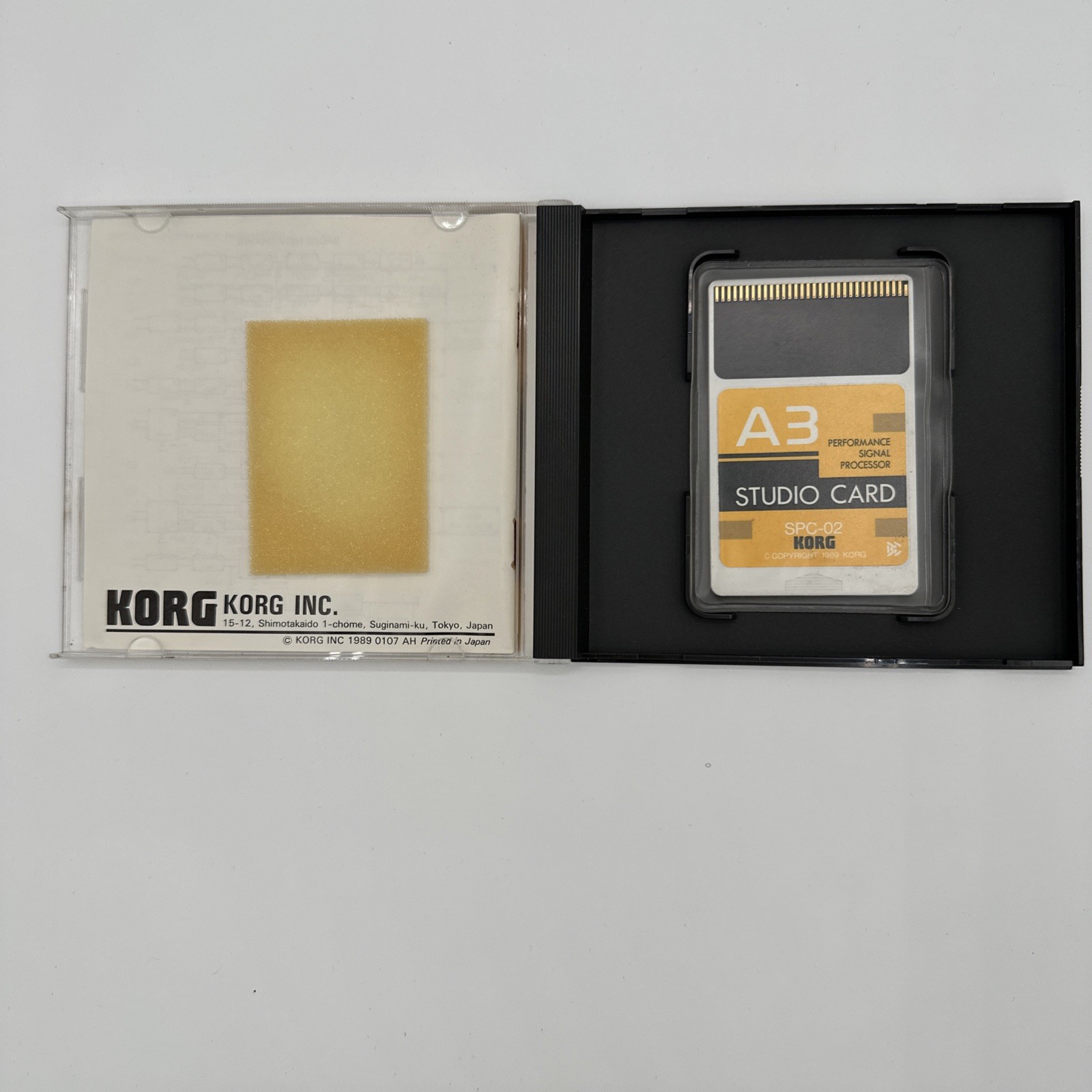 KORG A3 Performance Signal Processor SPC-02 Studio Card, SPC-03 General Purpose