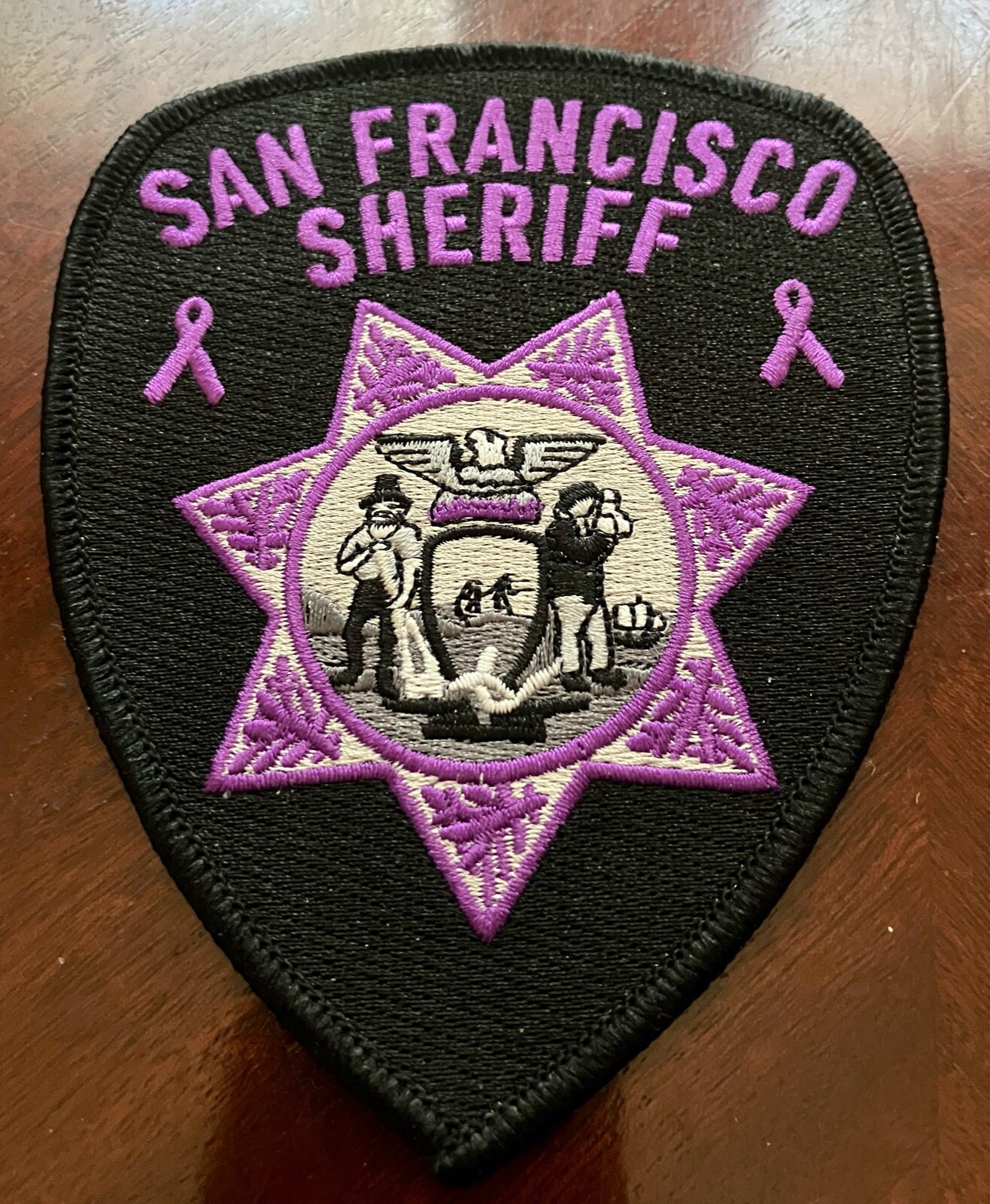 San Francisco California Purple Domestic Violence Awareness Sheriff Patch