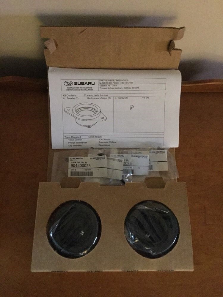 Genuine Tweeter Kit Kicker Subaru Wrx STi Forester Crosstrek Impreza H631SFJ101