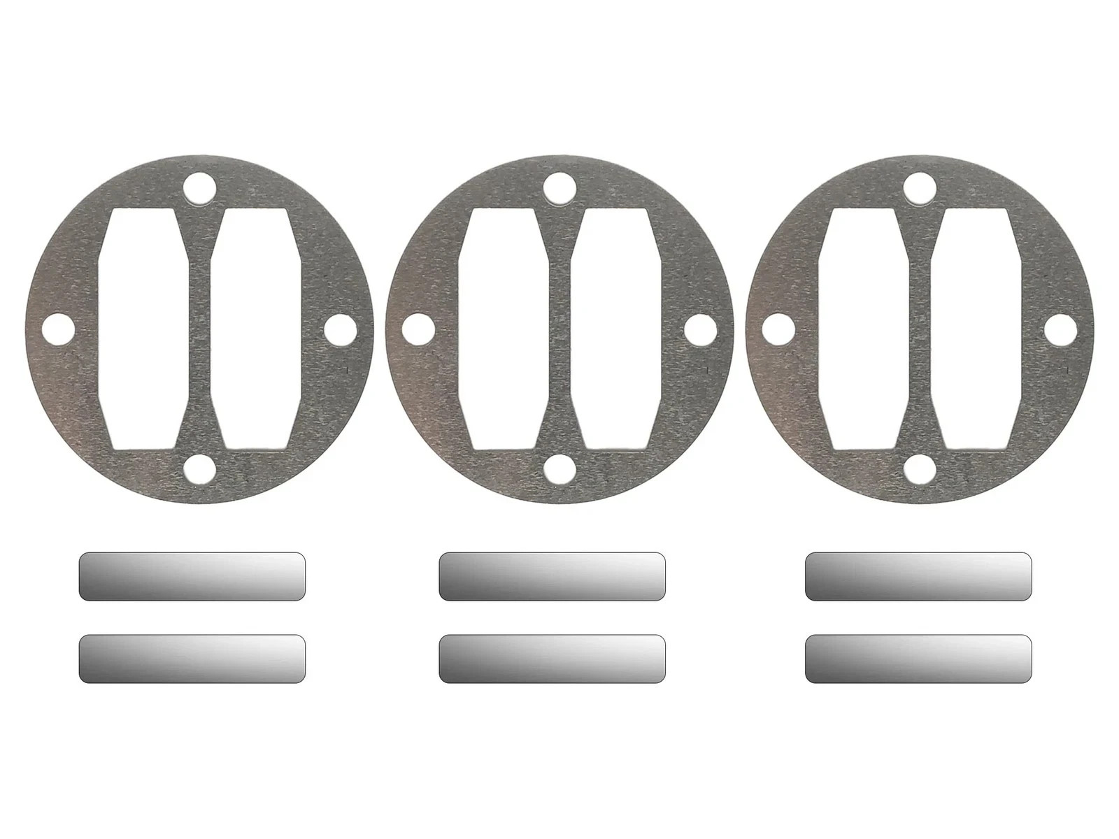 Air Compressor Gasket Kit with Stainless Steel Reed Valves and Aluminum Plates
