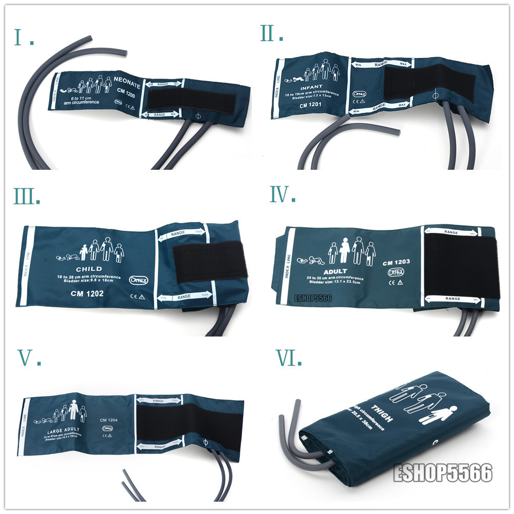 Adult /Child /Infant/Neonatal Blood Pressure Double-tube Cuff for Patient Monit