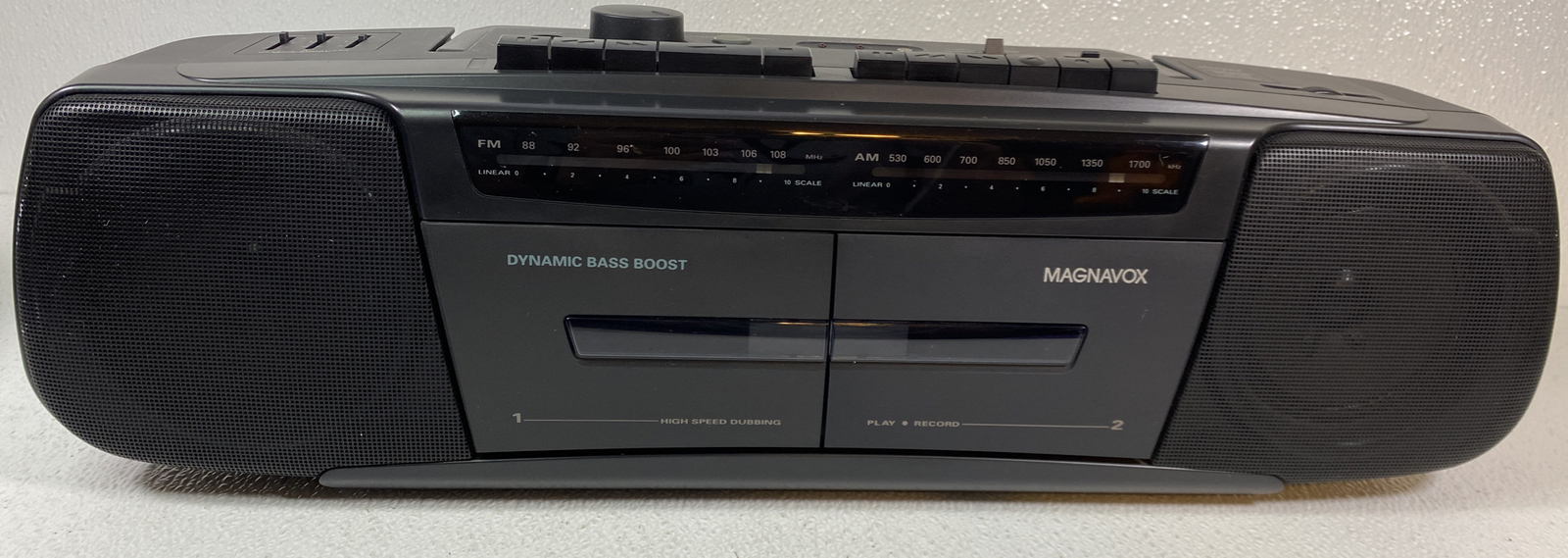 Magnavox AW 7225/17 Digital Dual Cassette AM/FM Radio 2 Band Stereo Boom Box