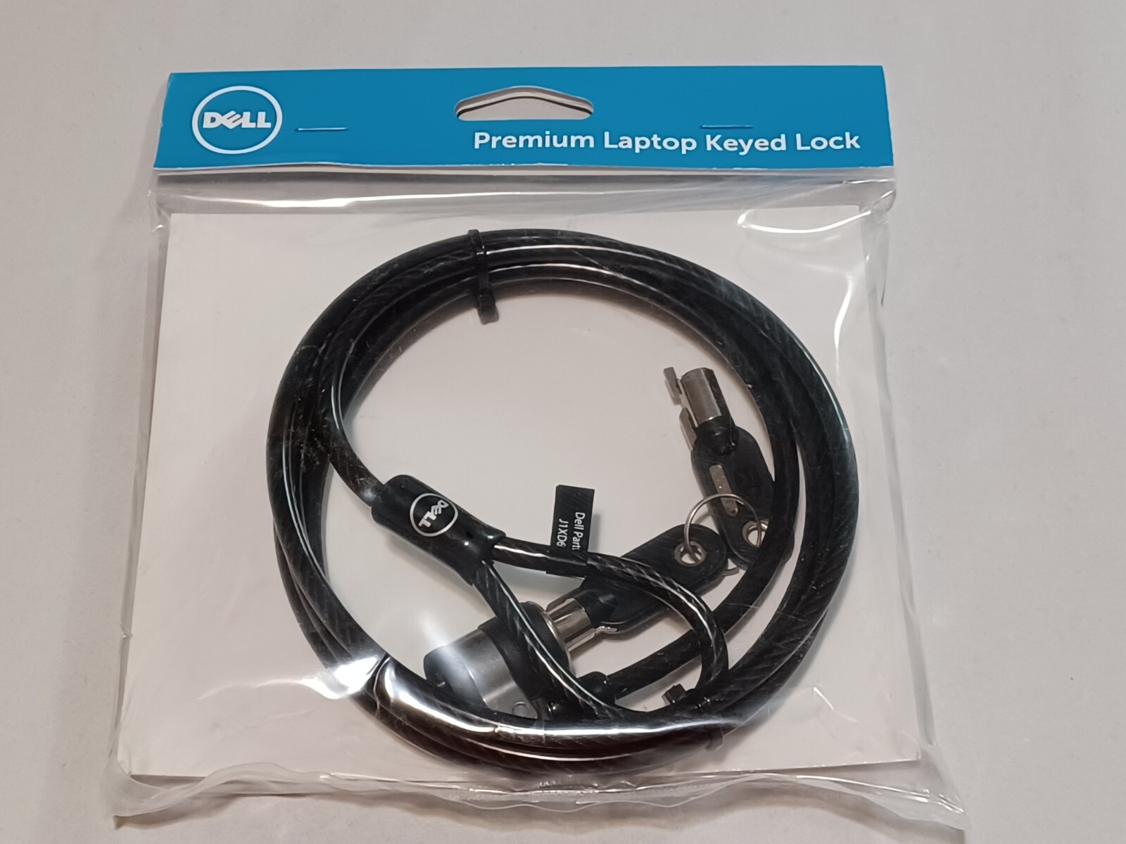 Genuine Dell Premium Laptop Keyed Lock 6ft J1XD6 - New - Free Shipping