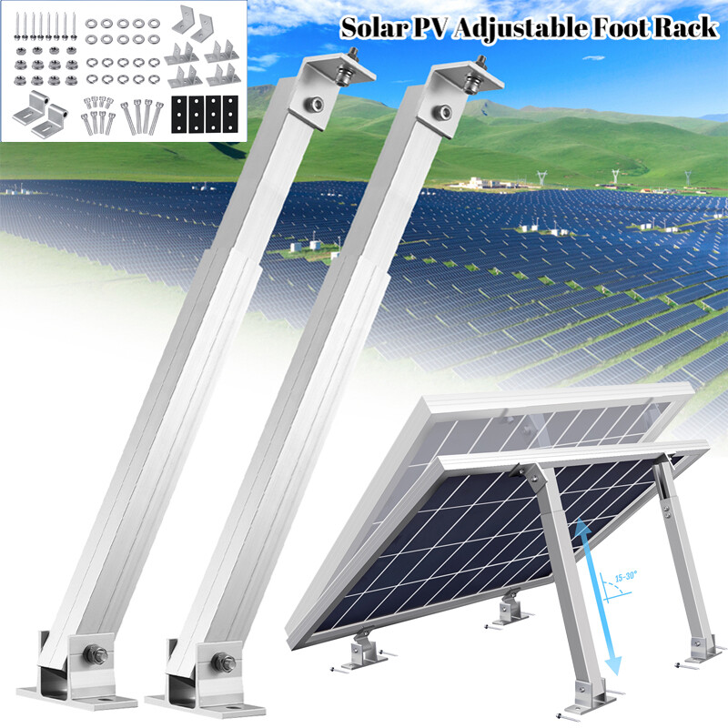 Solar Panel Tilt Mount Brackets Kit Adjustable Ground Roof Boat Mounting System