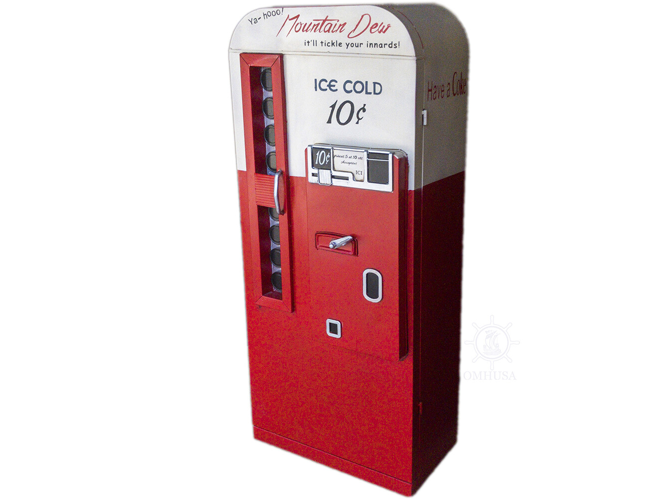Mountain Dew Coke Soda Pop Vending Machine Metal Model 57" Replica Cabinet New