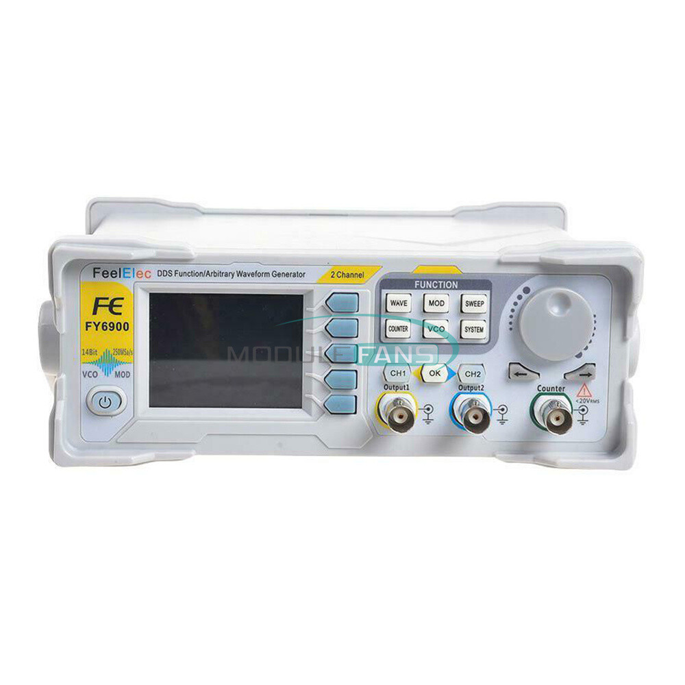 FeelTech FY6900 DS Arbitrary Waveform Pulse Function Signal Generator 60M