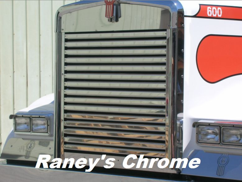 Kenworth W900L SS Hood Grill Insert with Horizontal Bars