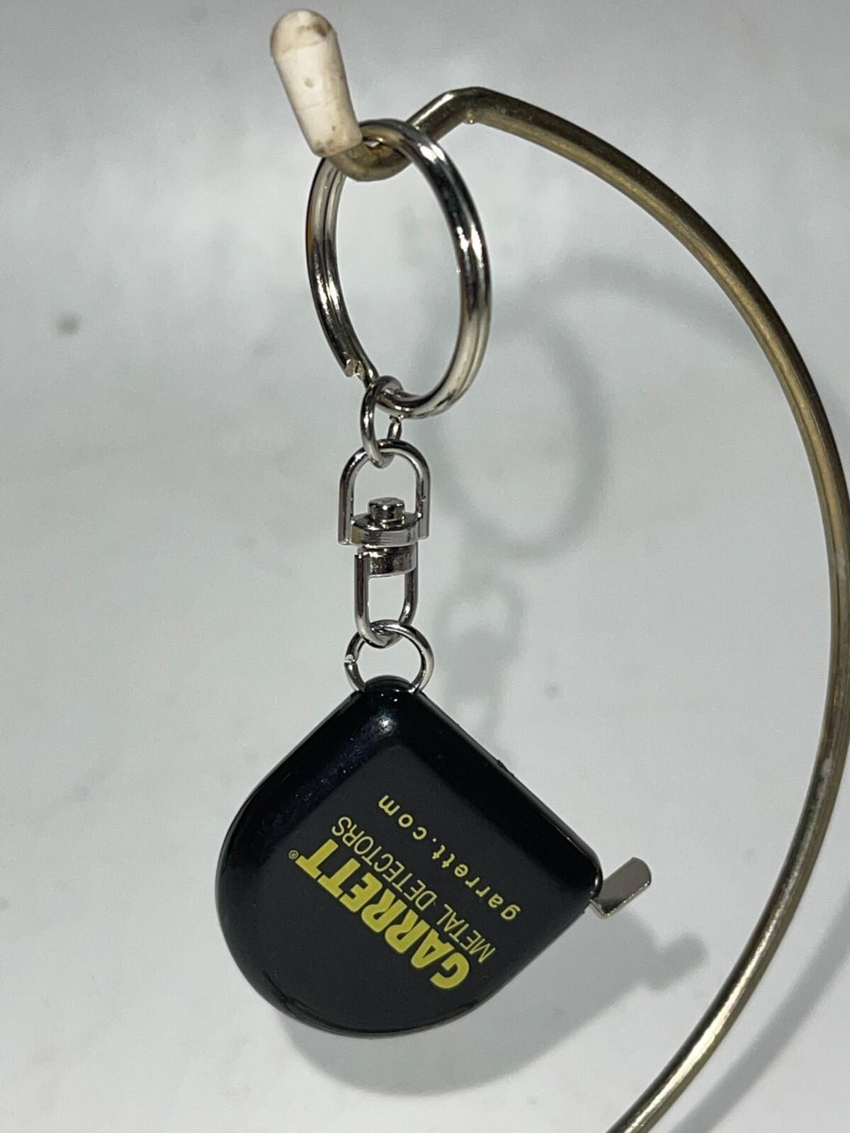 (2) Garrett Metal Detectors Tape Measure Black Keychain