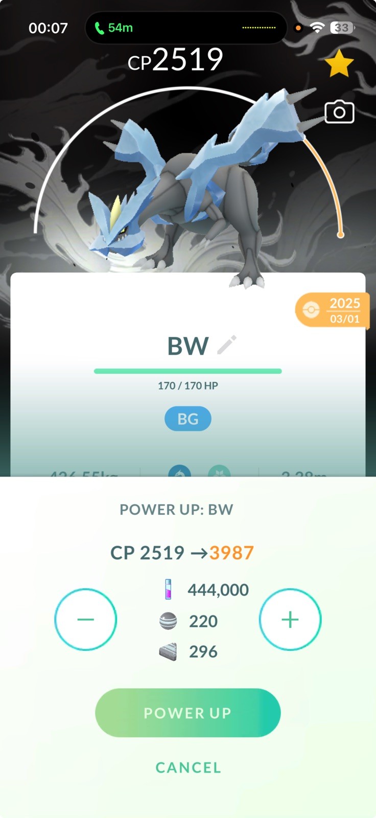 Kyurem Black Background Kalos Max Level 50 - 3 Moves Glaciate - Pokémon Trade Go