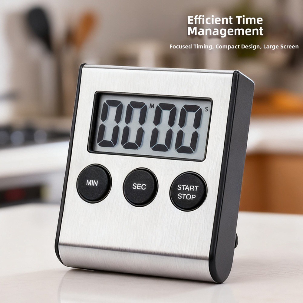 Multifunction For Kitchen Timer with Stopwatch Clock and Alarm Features