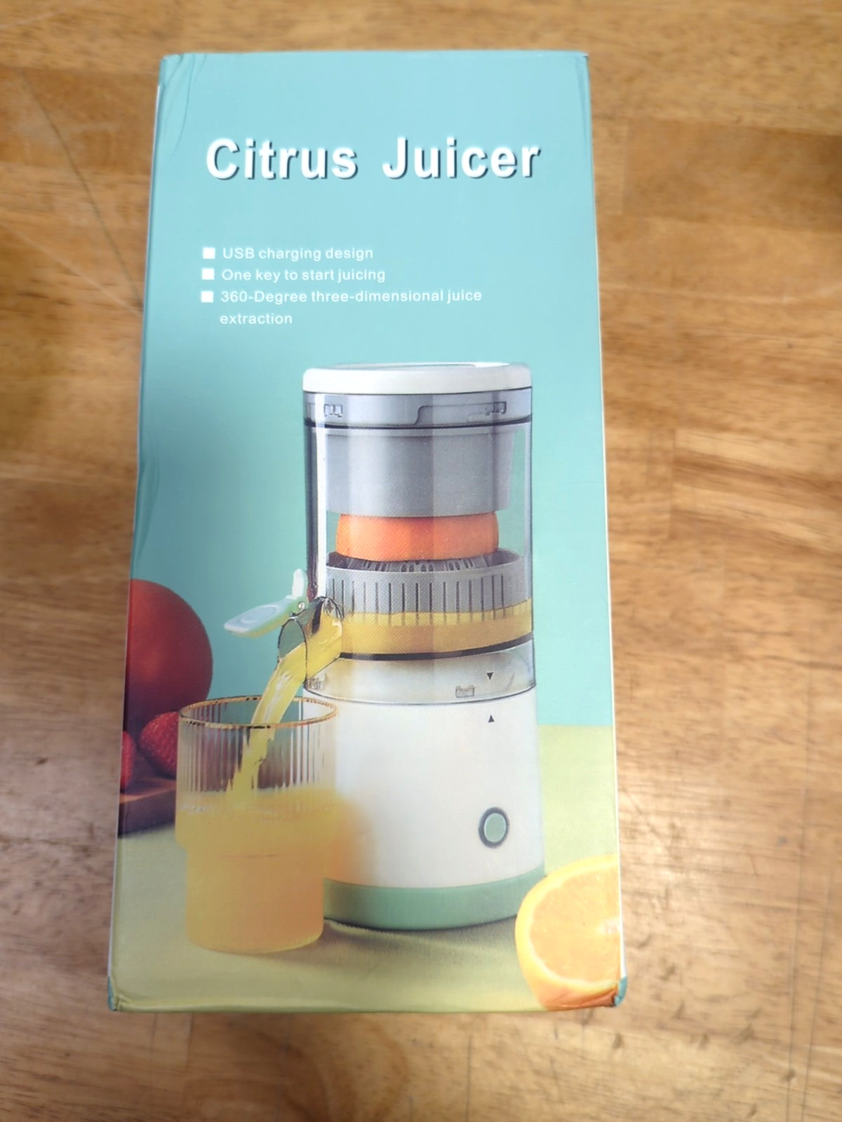 Wireless Juicer USB Rechargeable Portable Fruit Squeezer Orange Citrus Juicer