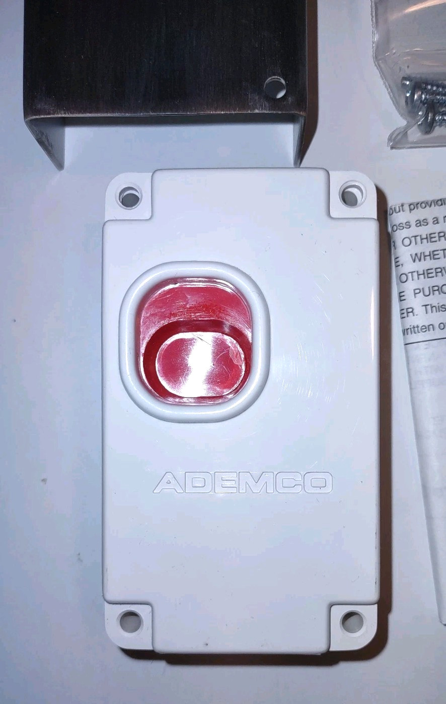 Ademco 269R Hardwired Hold-up Switch with Stainless Steel Cover