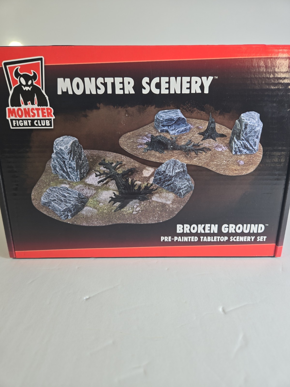 Monster Fight Club Broken Ground Tabletop RPG Terrain Scenery Set Open Box