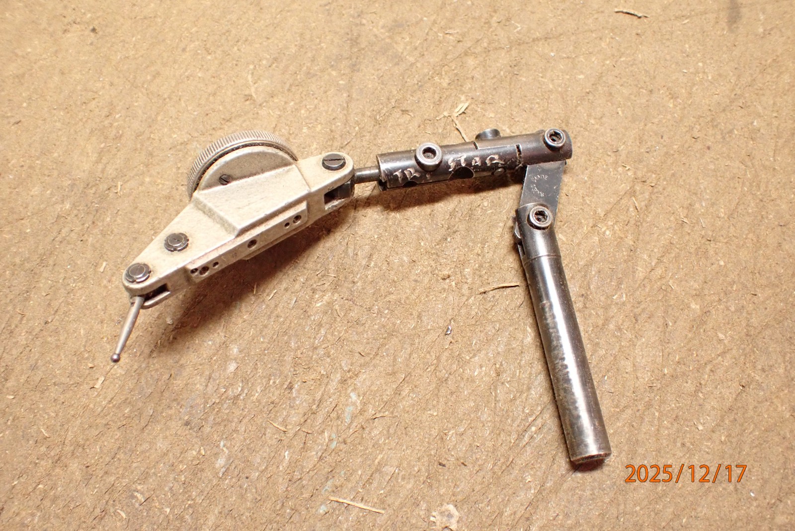 OLDER SWISS MADE INTERAPID DIAL TEST INDICATOR 312B-2 ;  .0005 WITH MOUNT ARM