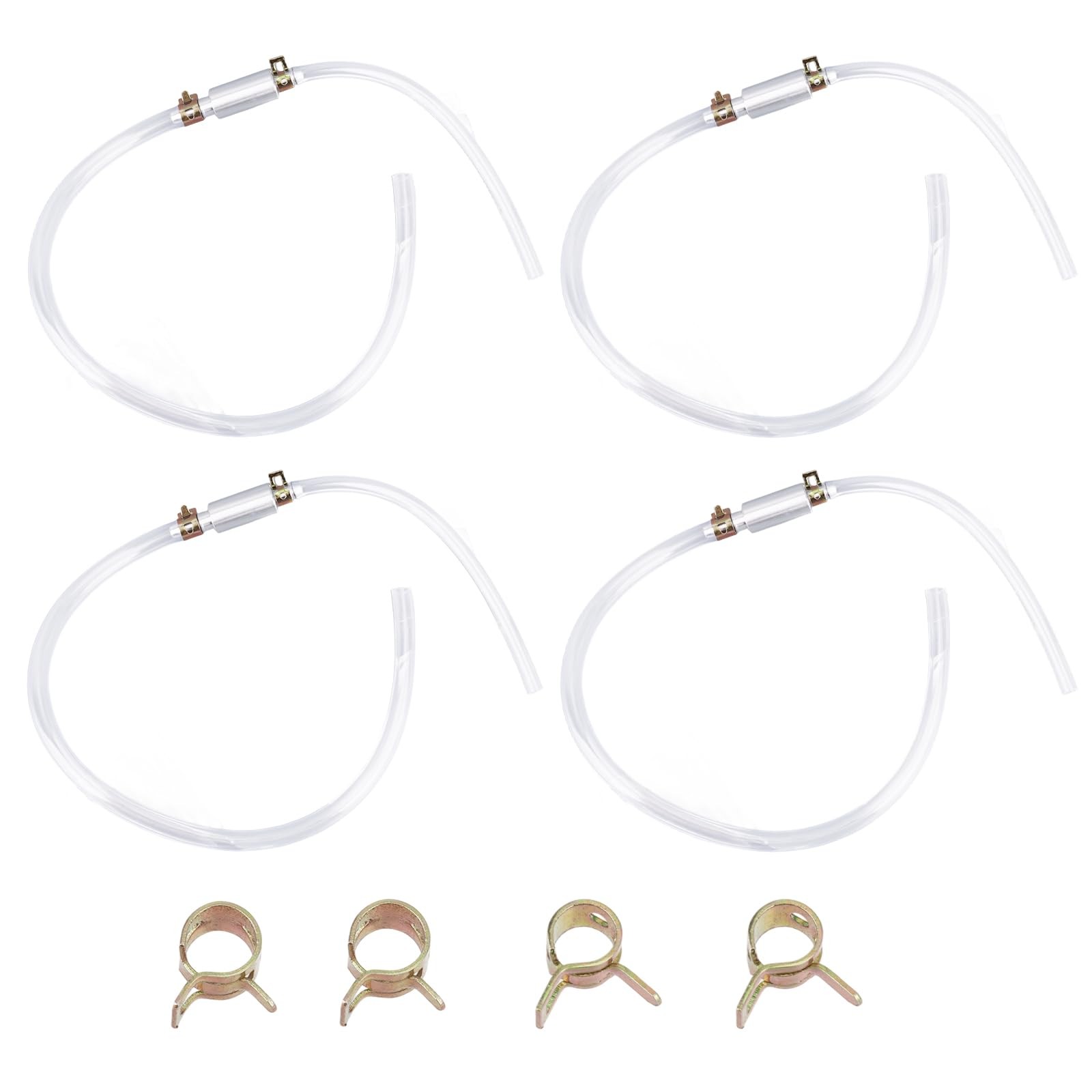 2 Sets Brake Bleeding Tool Kit, Include 4 Brake Bleeder Rubber Hose, 2 One Wa...