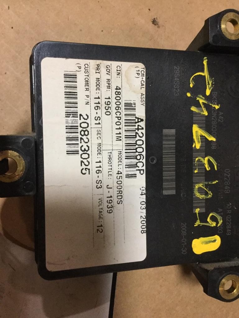 Replaces 20823025 2009 ALLISON 4500RDSP TRANSMISSION CONTROL MODULE (TCM) ,  IL
