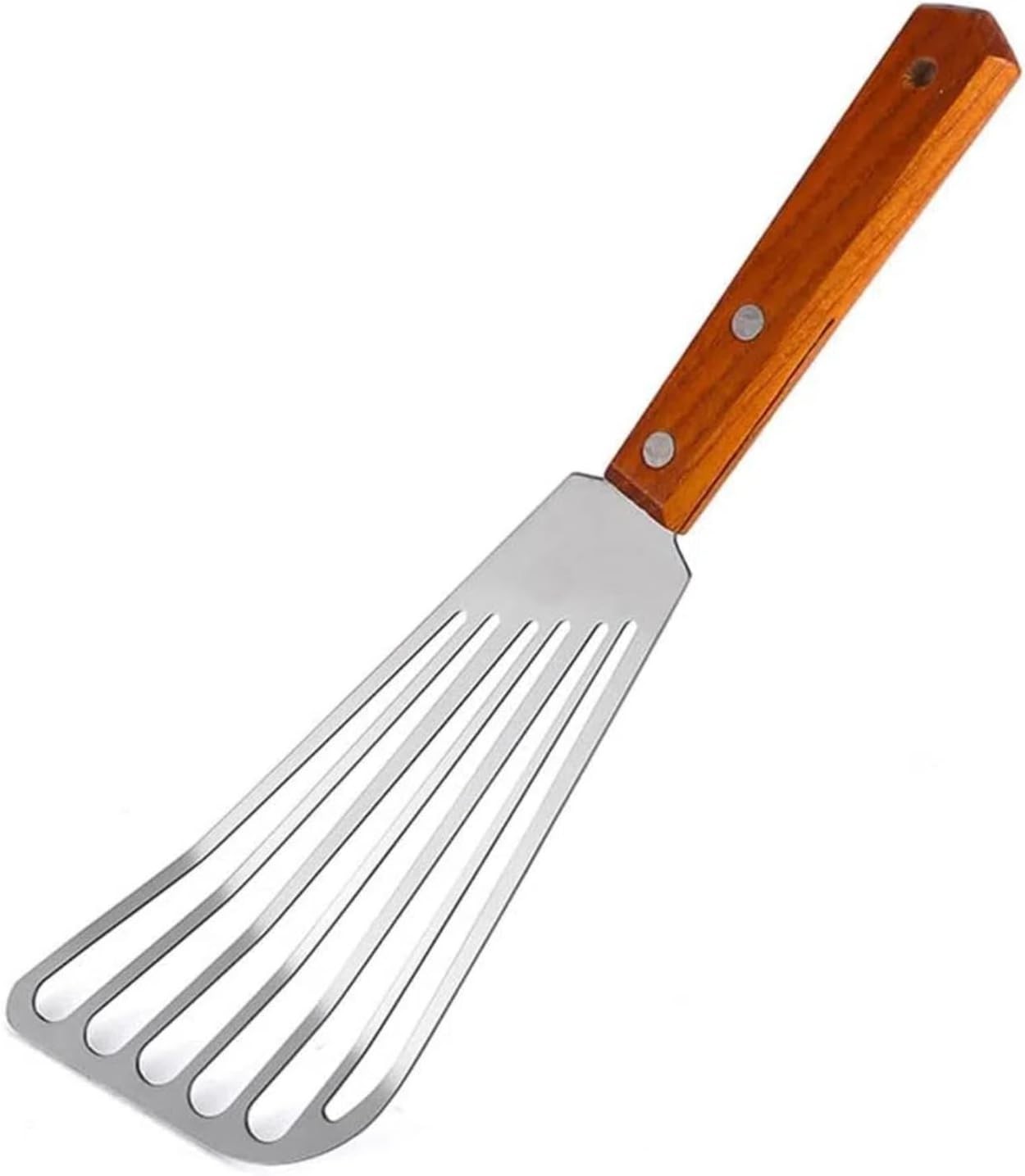 Fish Spatula Stainless Steel, Metal Slotted Spatula for Non-Stick Cookware Fish