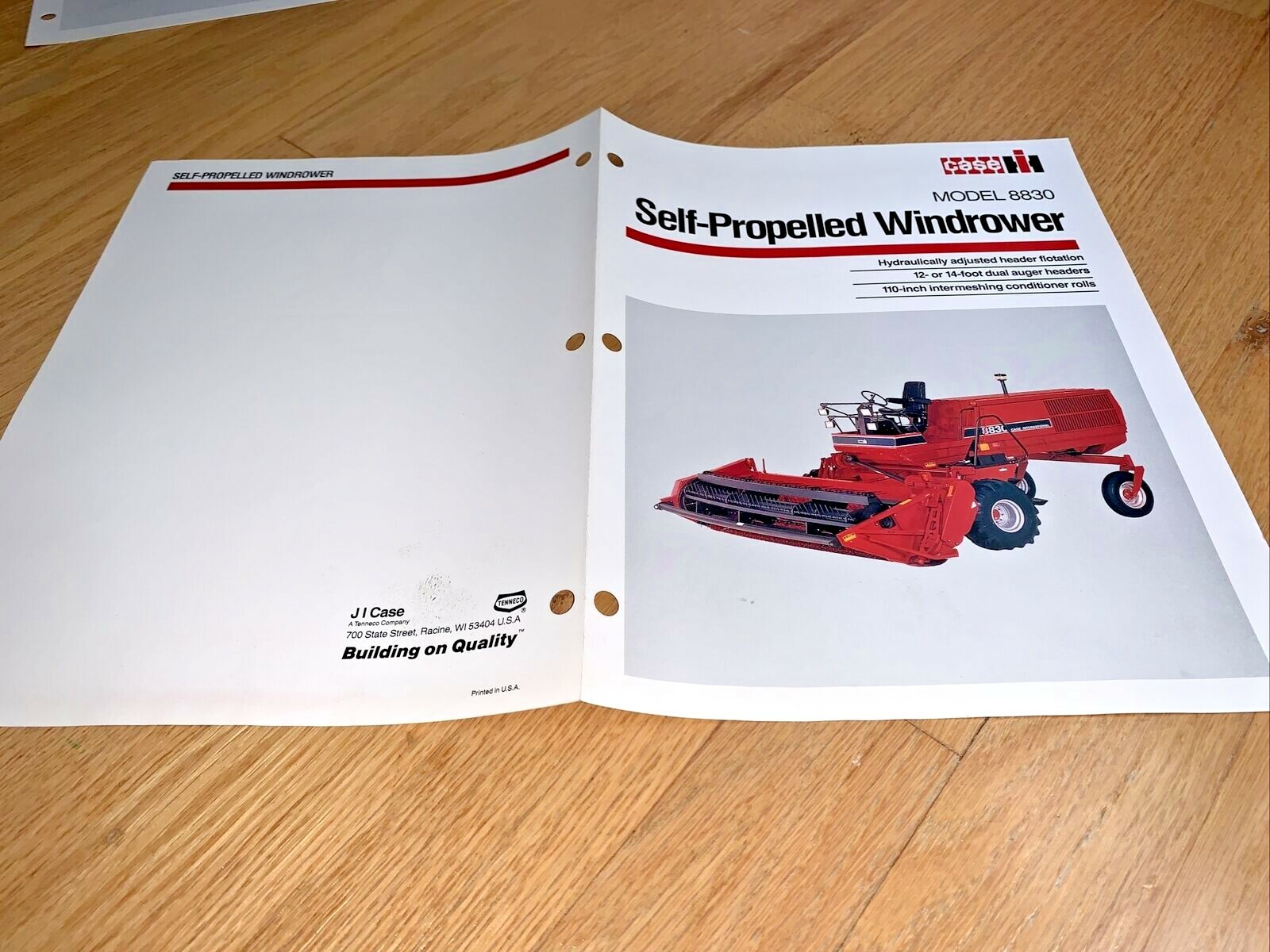 CASE / INTERNATIONAL HARVESTER 6 Sales Sheets Grain Drill / Uni-Loader / Mower