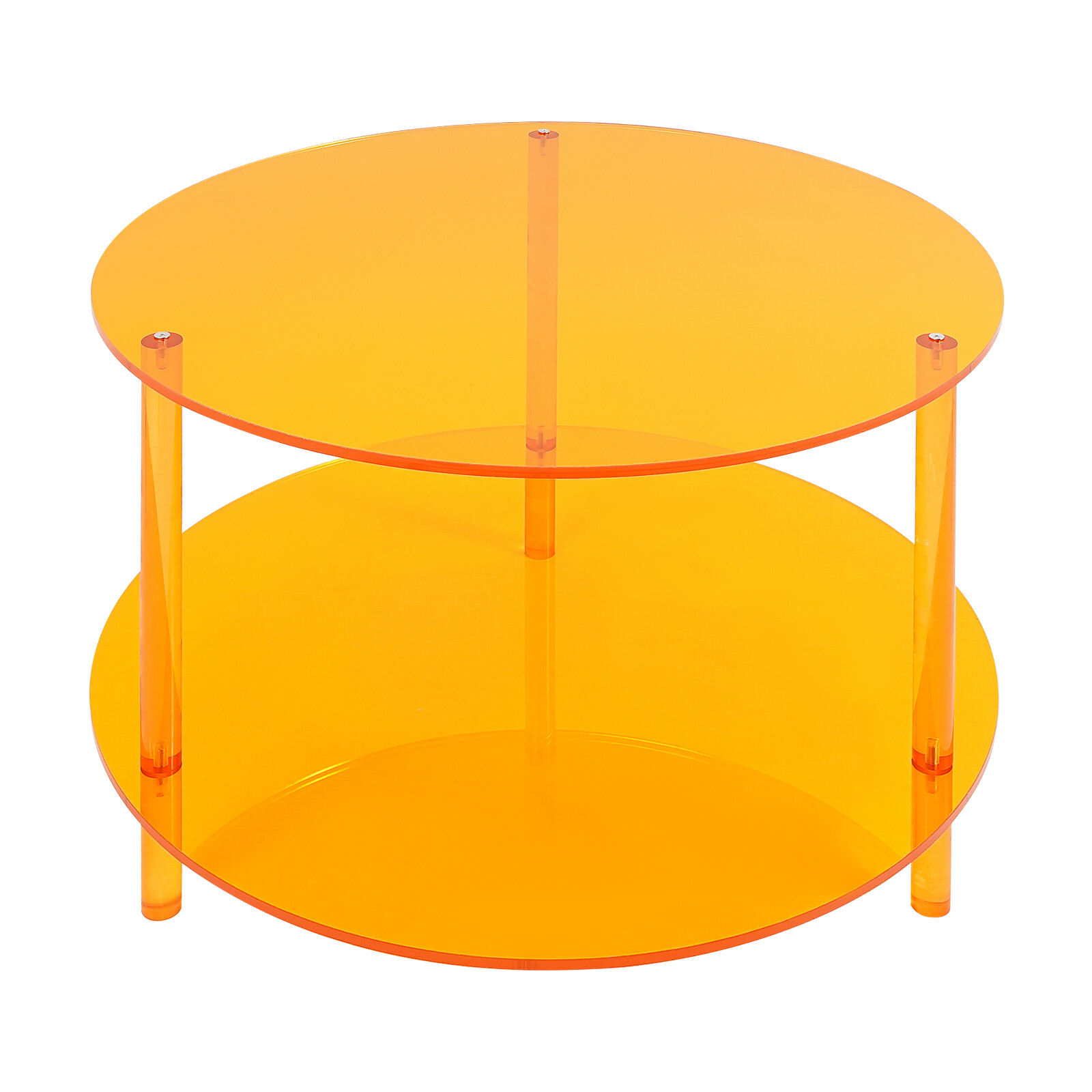 Acrylic Coffee Table, Modern Coffee Table, 2-tier Coffee Table