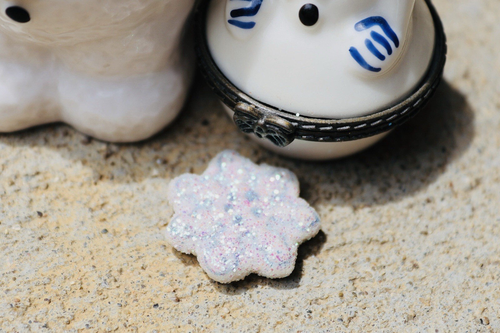 Two Mini Snowman Trinket Boxes