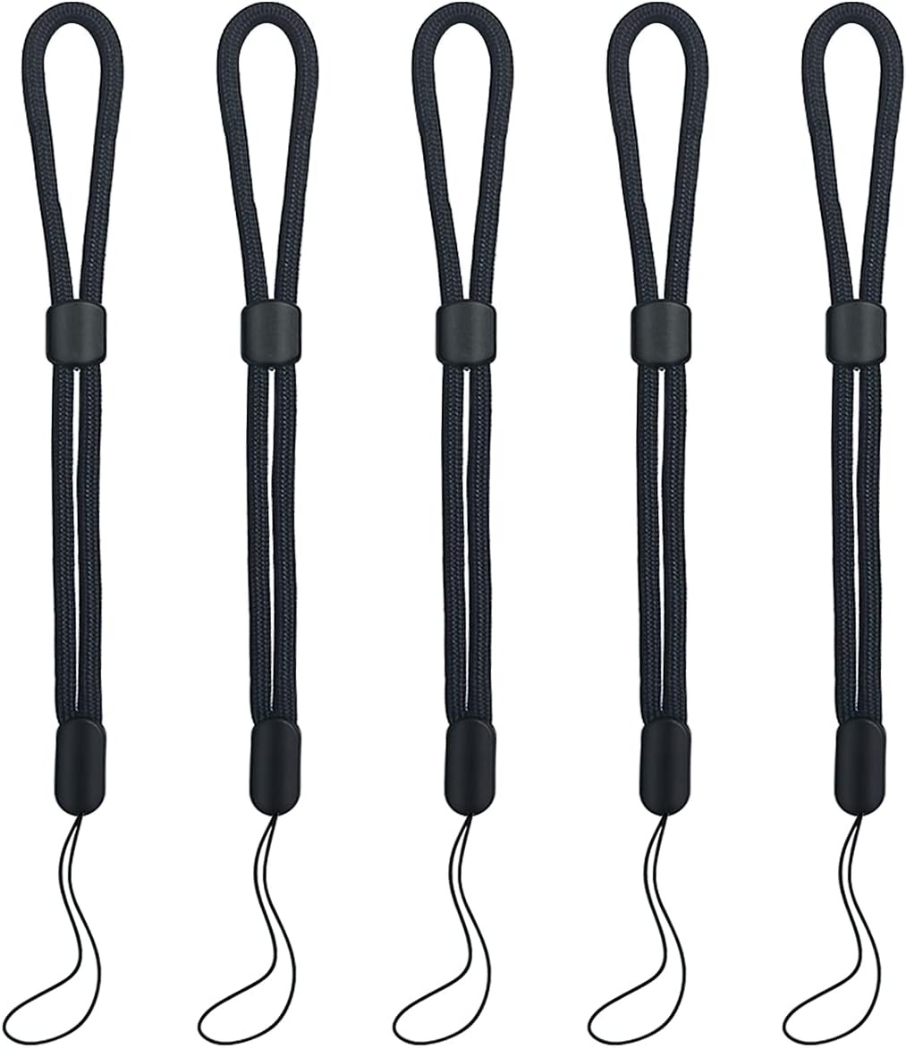 5Pcs 7.8 Inch Adjustable Nylon Wrist Lanyards