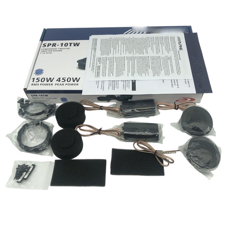 NEW SPR-10TW 1" Component Tweeter Car Tweeters Type-R Alpine Tweeter US STOCK