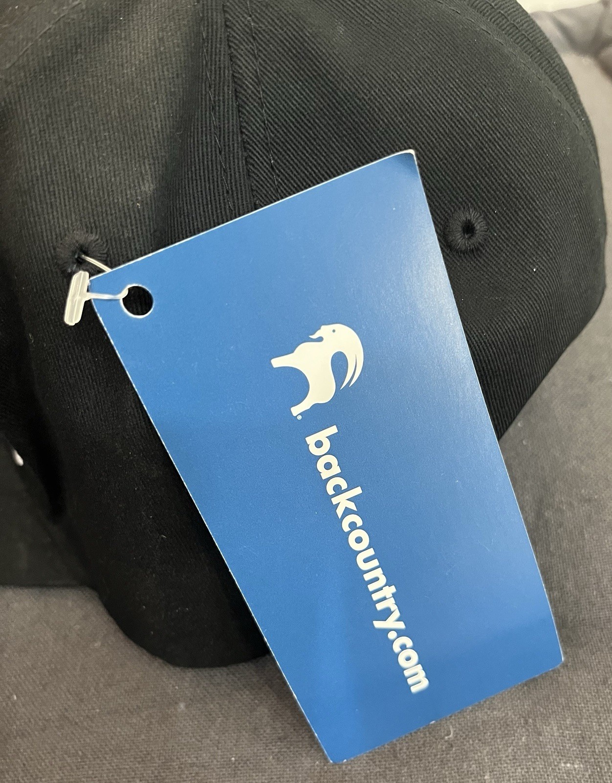 Goat Logo Backcountry Trucker Cap Flat Brim Snapback Black NEW!