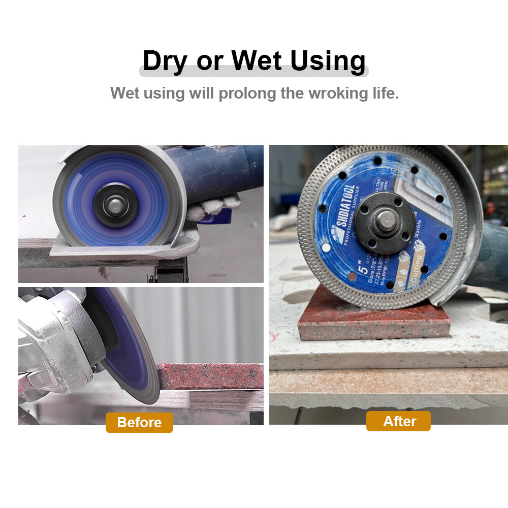2pc Mesh Saw Blade Diamond Turbo Disc Tile Ceramic Cutting Wheel Angle Grinder