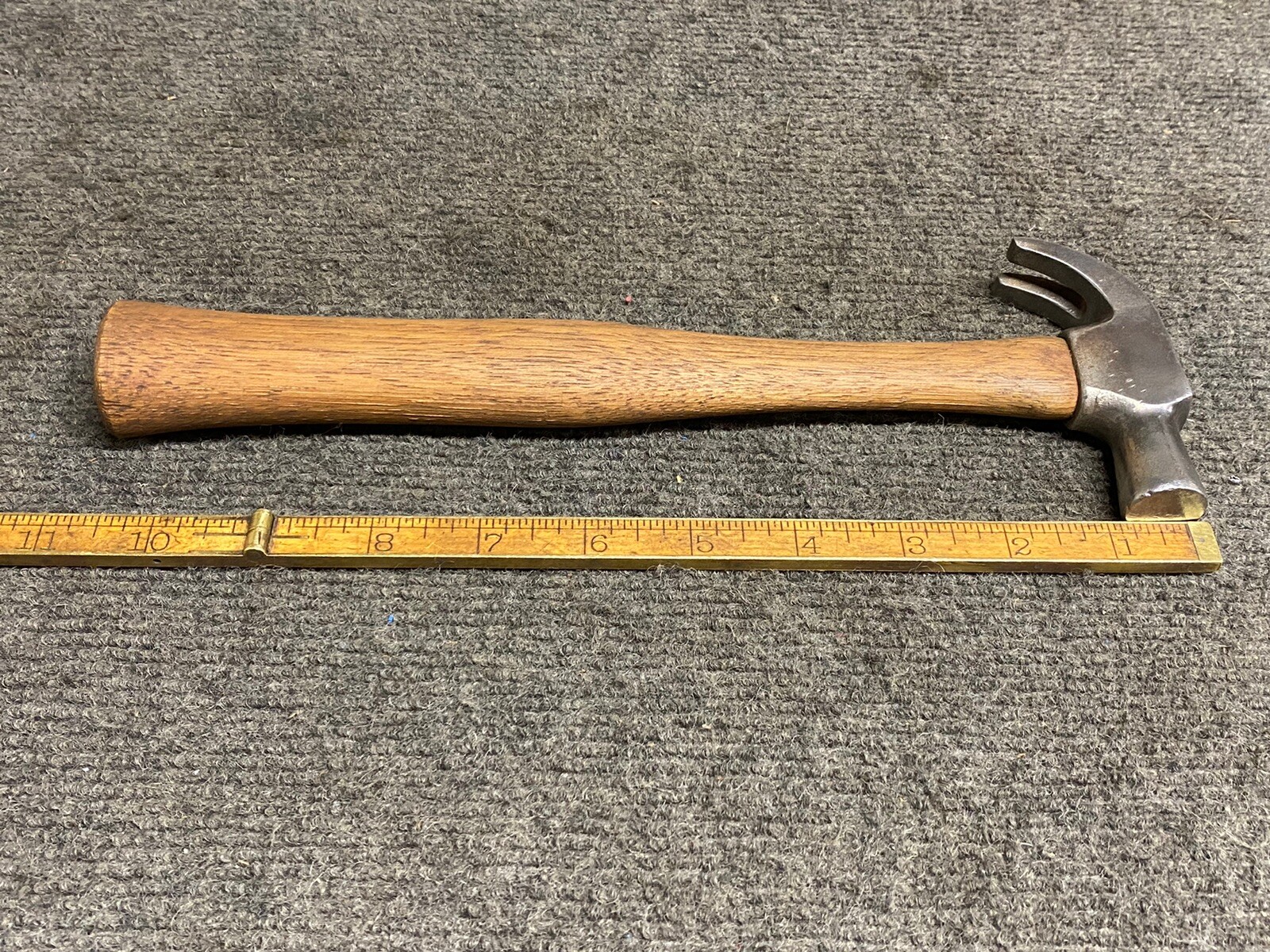 Vintage 7 Oz English Pattern Curved Claw Hammer Unbranded
