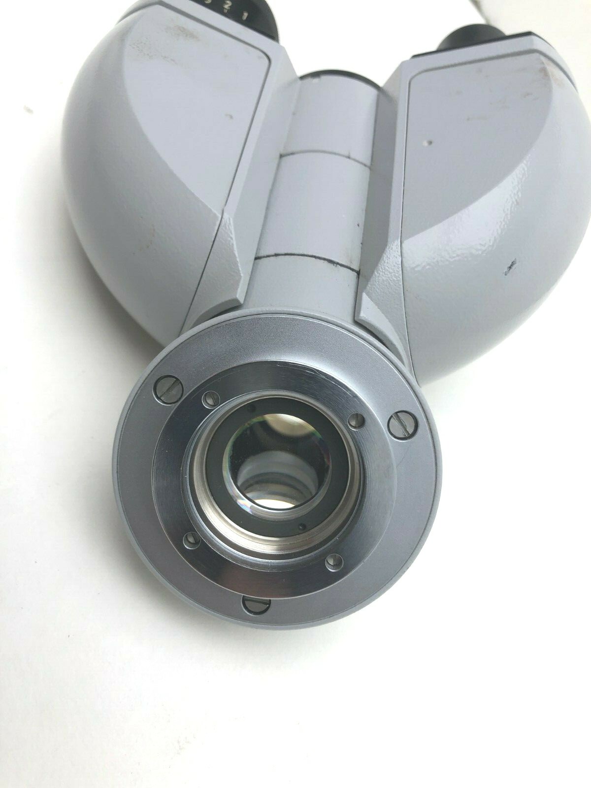 ZEISS WEST GERMANY binocular microscope head 47 30 11-9901 GRAY