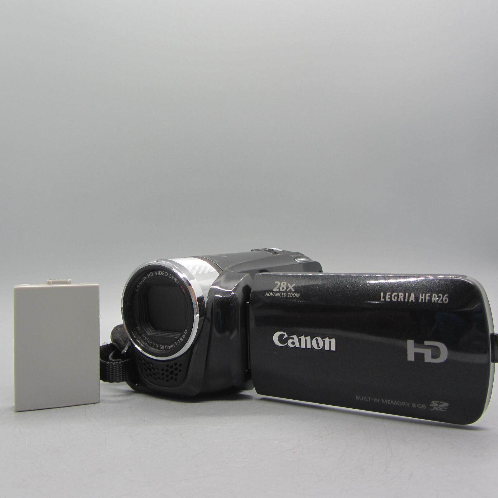 Canon Legria HF R26 Handheld High Definition Camcorder Black Tested