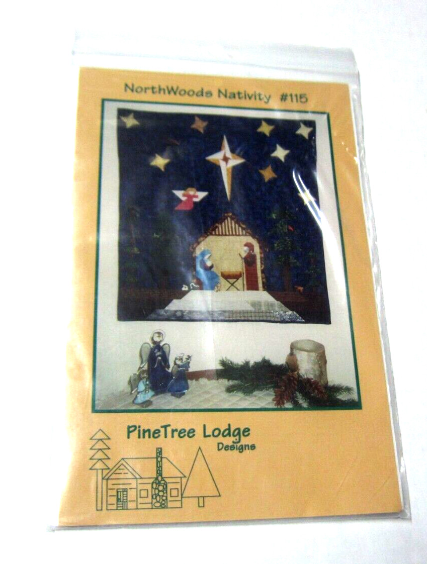 NorthWoods Nativity #115 Quilting Wall Hanging Pattern PineTree Lodge Designs