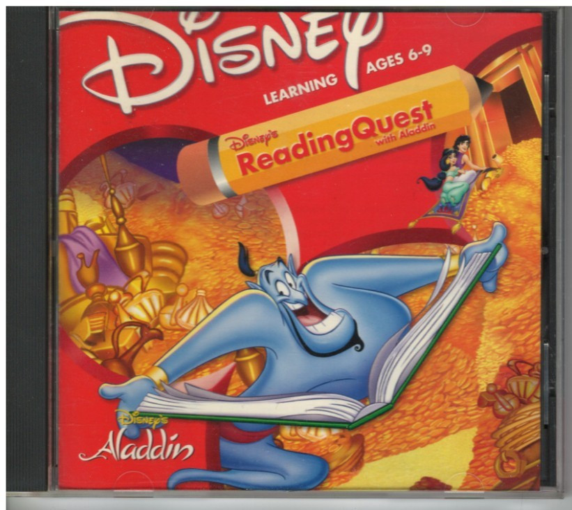 Disney Reading Quest With Aladdin CD-ROM Educational Game (Windows/Mac 1998)