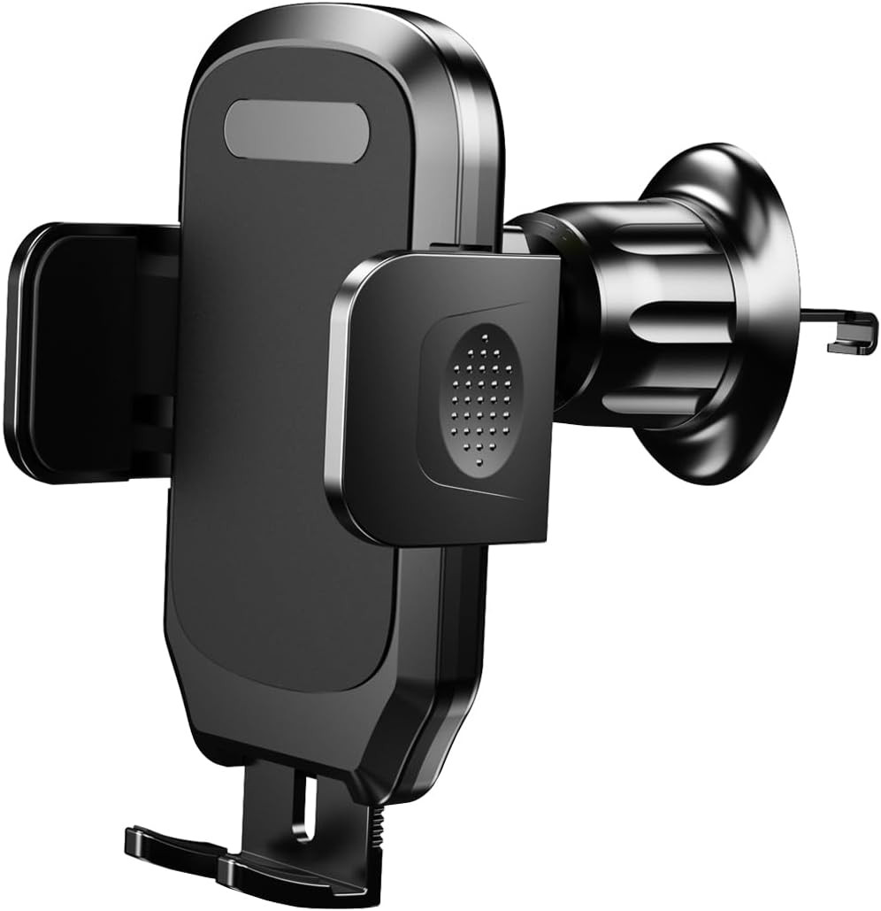 Car Phone Holder with Metal Hook Clip, Hands Free Vehicle Air Vent Cell Phone Mo