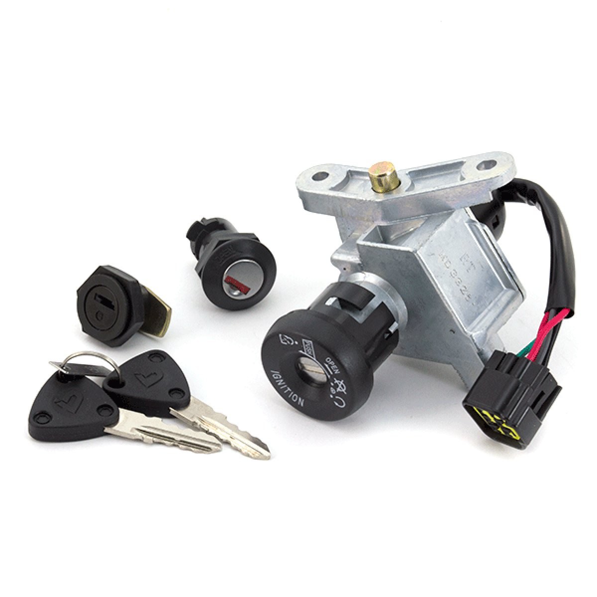 Lock Set Complete for LJ125T-V Ignition Key Switch Scooter Black Durable KIT