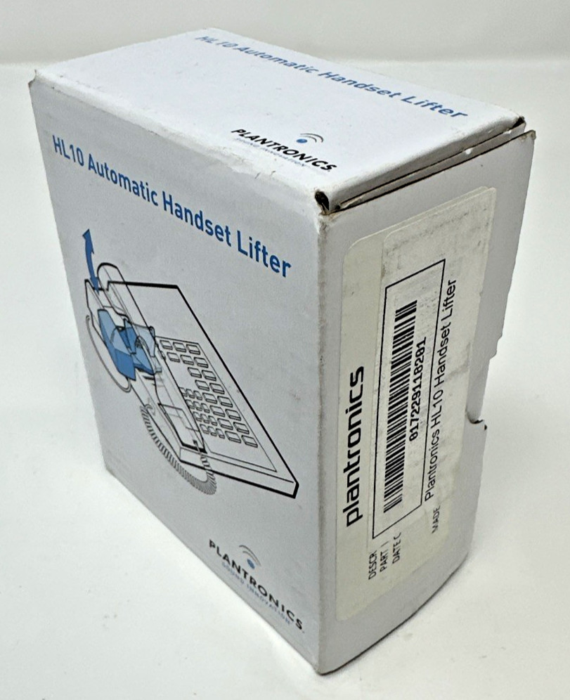 Plantronics HL10 Handset Lifter Open Box Complete