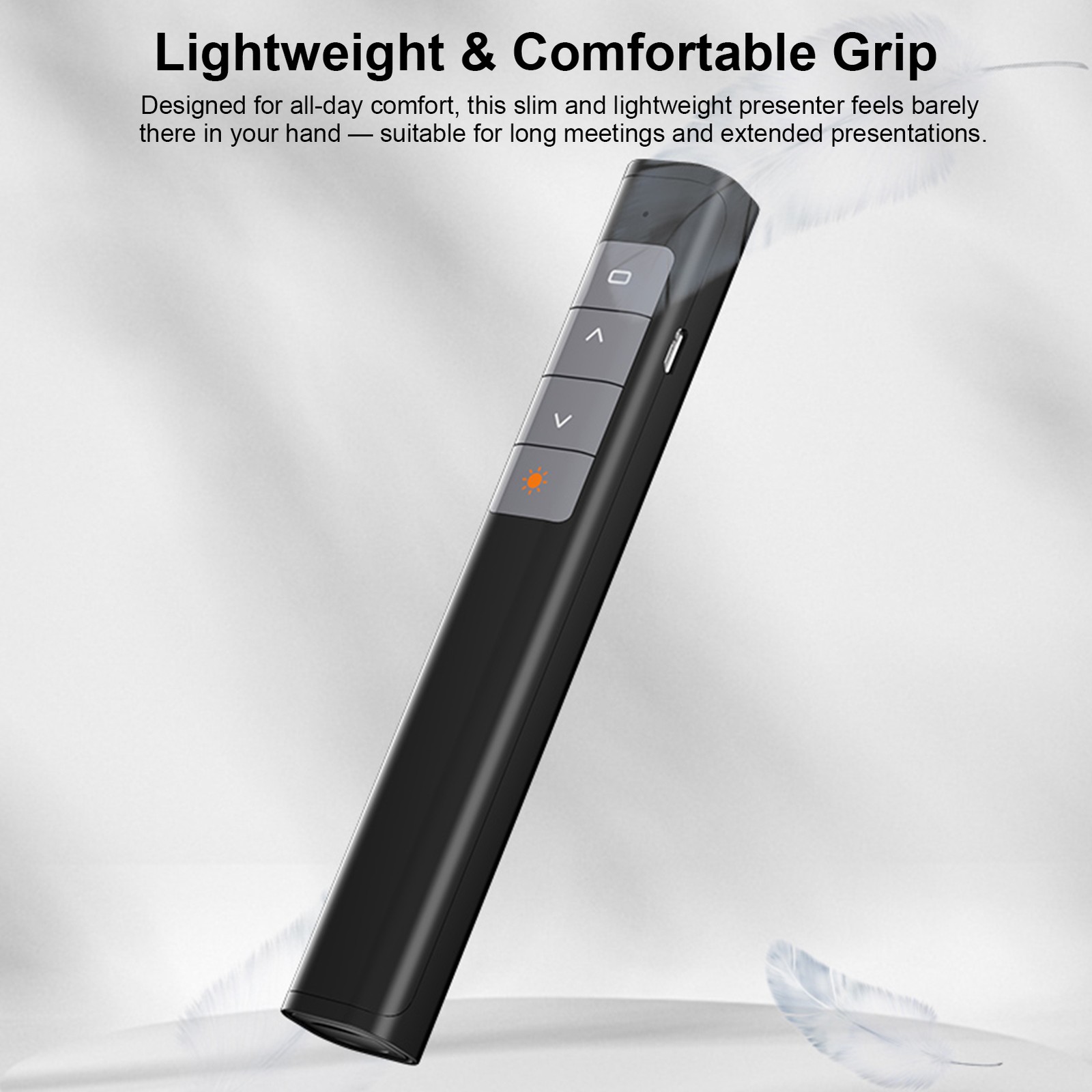 Plug-and-Play Page Turner 2.4GHz Wireless Presenter Remote Presentation Clicker