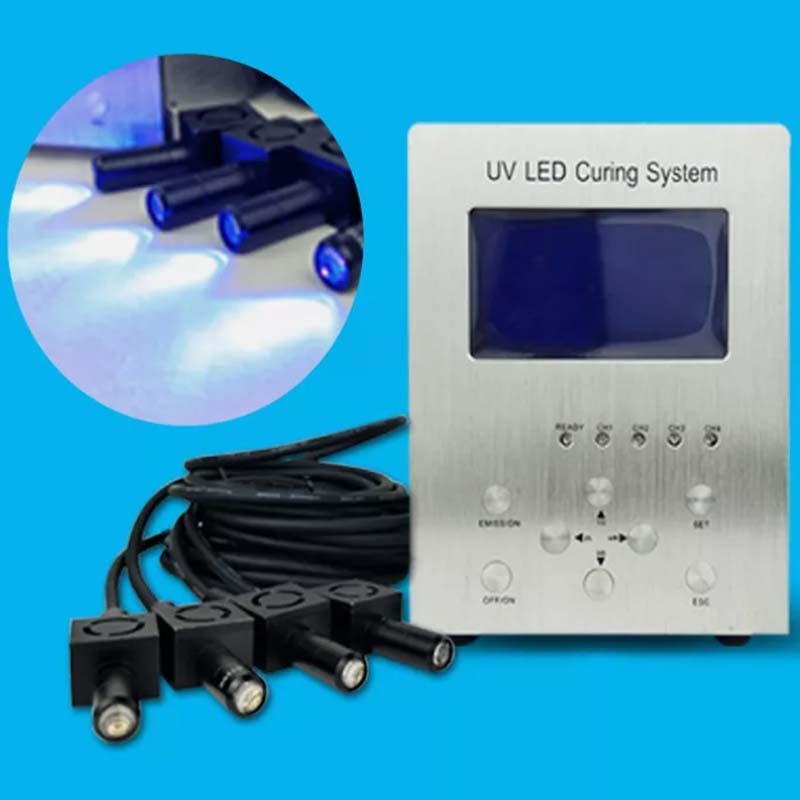 LED Spot Light Source UV Glue Curing Machine Multi Head UV Curing Light Source