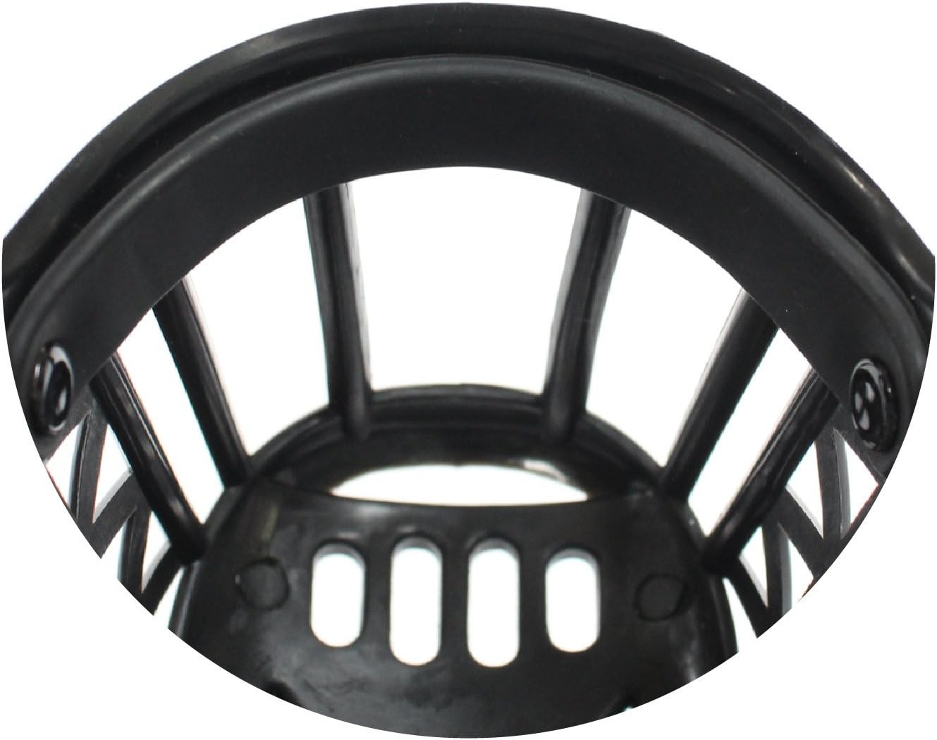 Basket Cage Dog Muzzle Size 3 SMALL Adjustable Straps BLACK by
