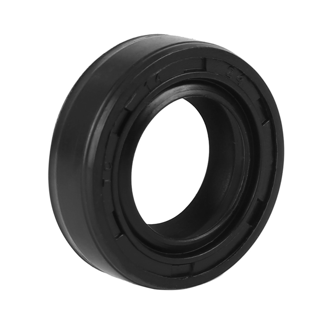 14mm x 24mm x 7mm Nitrile Butadiene Rubber Double Lip TC Oil Shaft Seal for Car