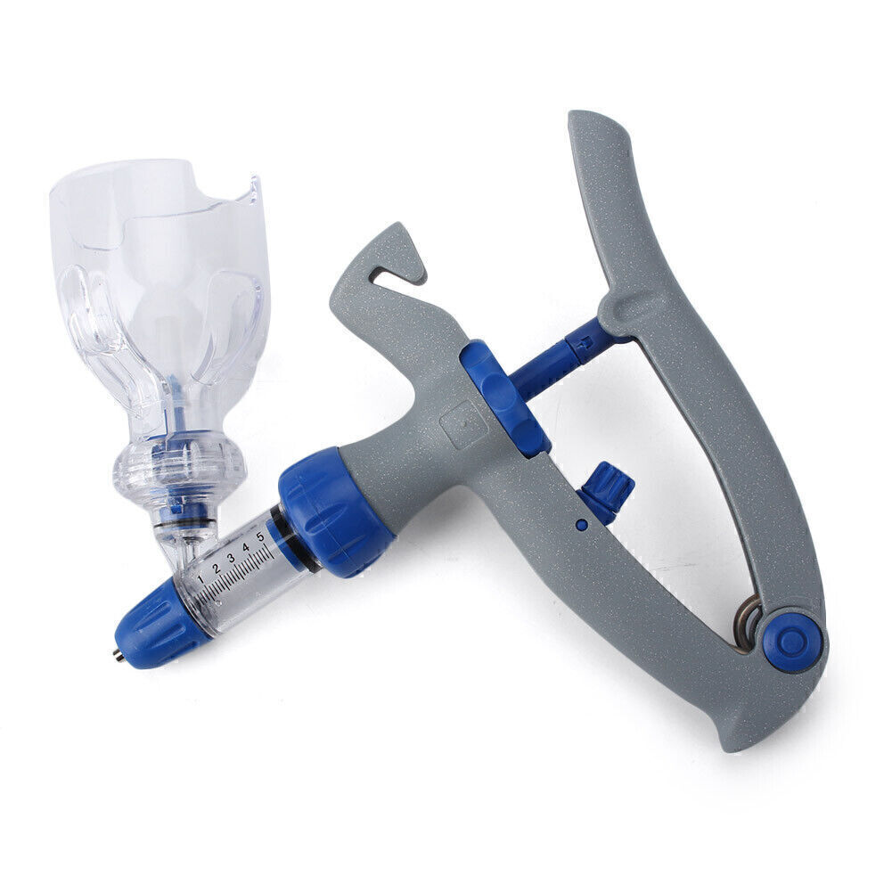 Automatic Self Refill Injector Syringe Livestock Cattle Chicken Sheep Tool 5ml