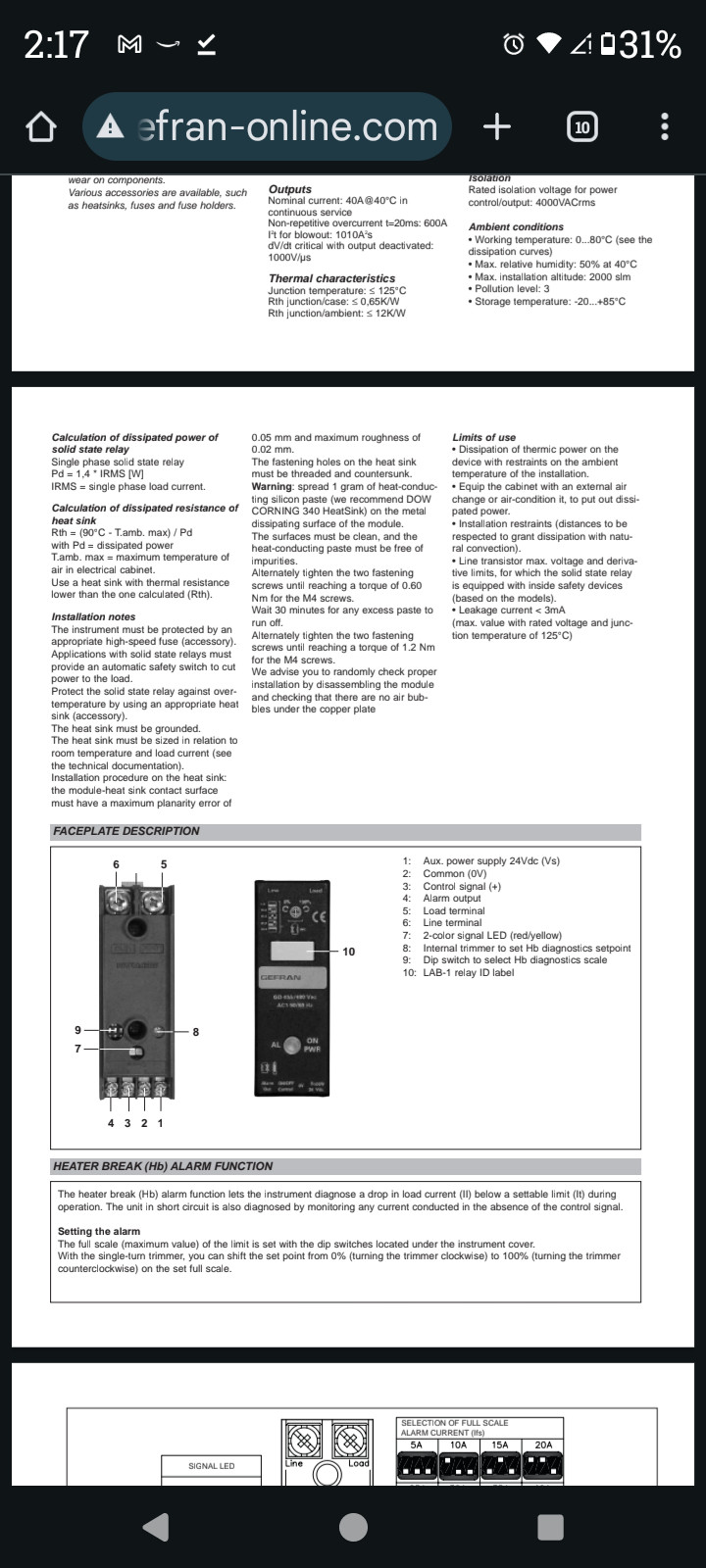 Gefran KITGD-T82 SSR