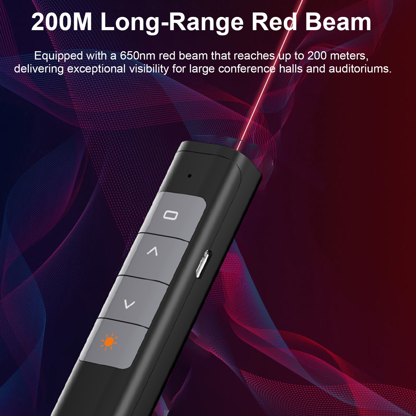Plug-and-Play Page Turner 2.4GHz Wireless Presenter Remote Presentation Clicker