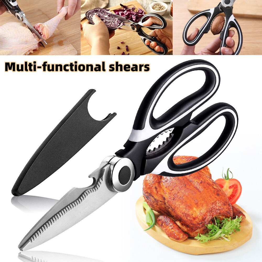 Stainless Steel Kitchen Shears Heavy Duty Scissors for Meat Fish Chicken Bones