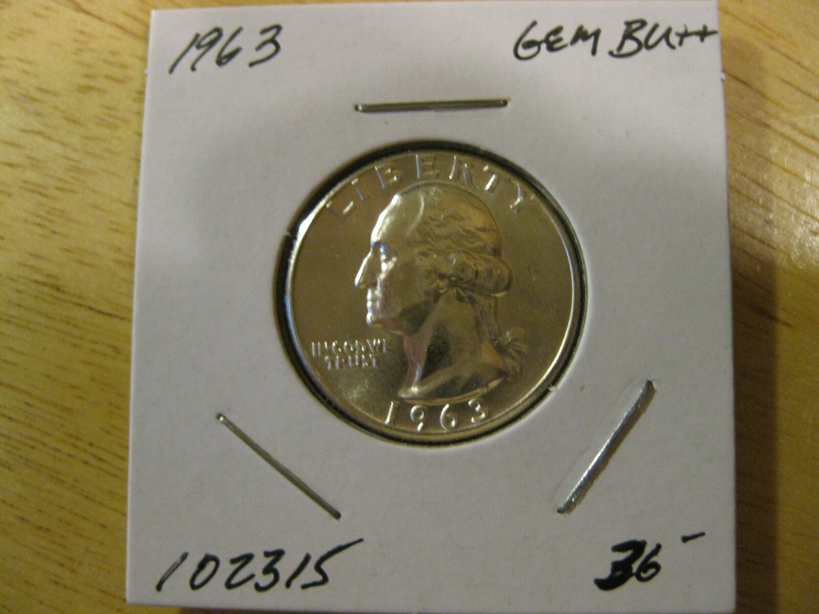 1963 Washington Quarter Dollar Gem++ BU! #102315