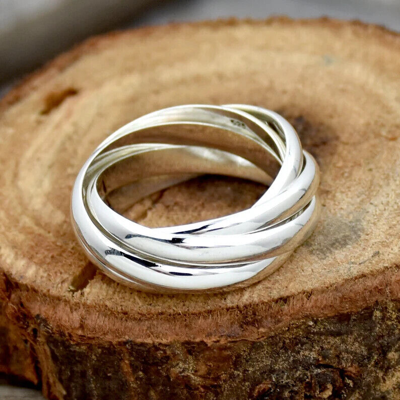 Solid 925 Sterling Silver Band& Statement Meditation Handmade Ring All size-D13